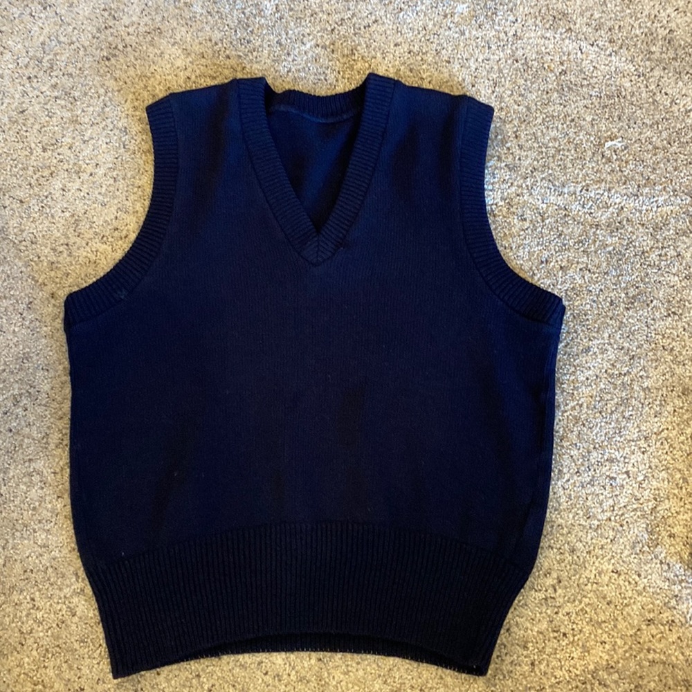 Boys dark navy sweater vest